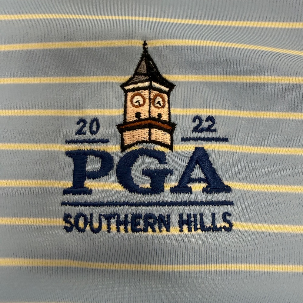 Peter Millar Summer Comfort PGA Southern Hills Logo Polo Shirt Men’s Large - Picture 4 of 12